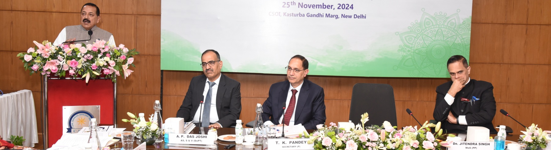 Dr. Jitendra Singh, Honorable MoS (PP) chaired the annual conference of Principal Secretaries (Personnel/GAD) from State and Union Territory Governments on November 25, 2024, at New Delhi.